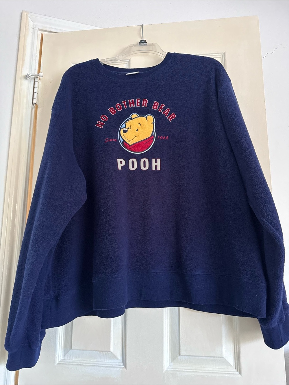Disney Navy Pooh 'No Bother Bear' Crewneck Sweater